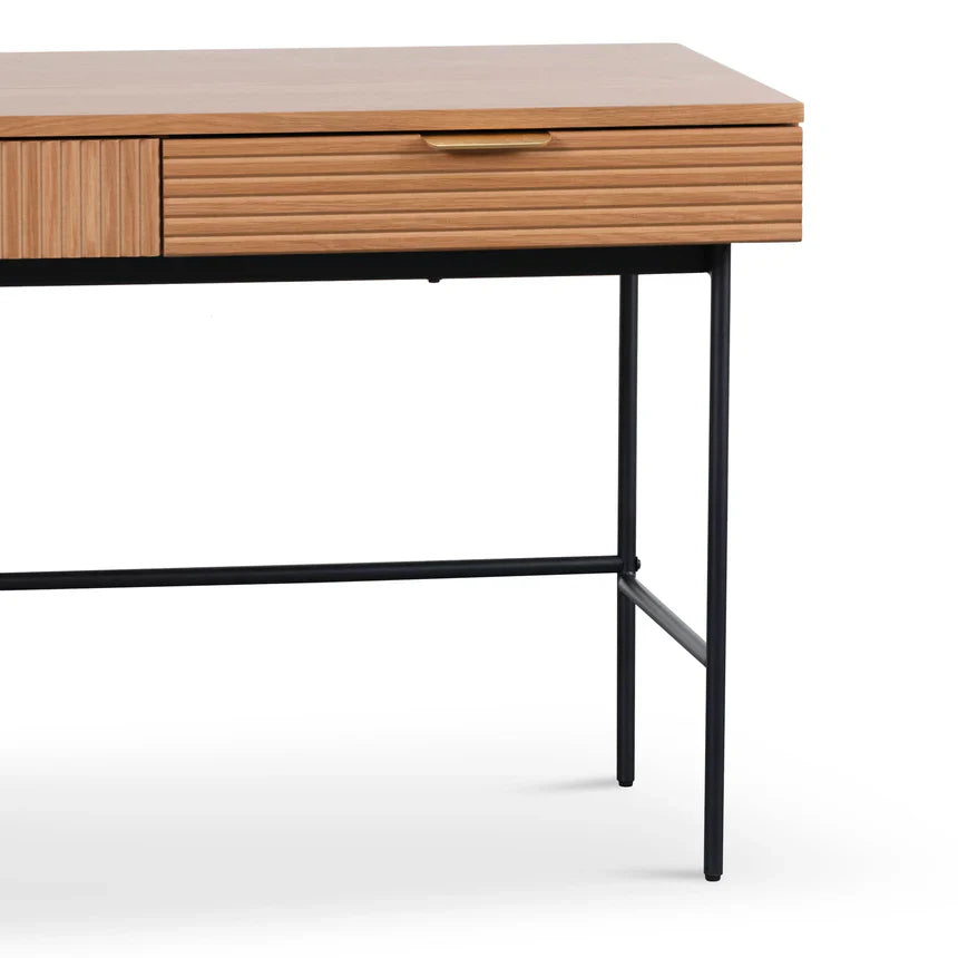 Designer Home Office Desk - Dark Oak