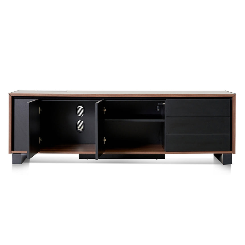 2.3m Right Return Office Desk - Walnut