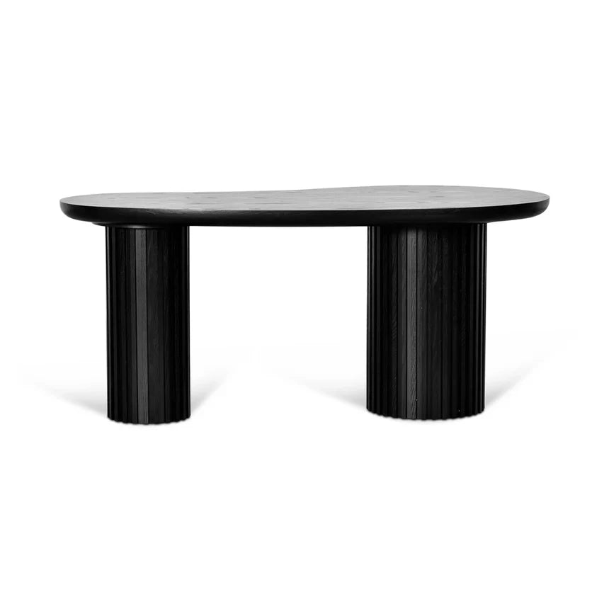 Bean Office Wooden Desk 1.7m - Black Oak