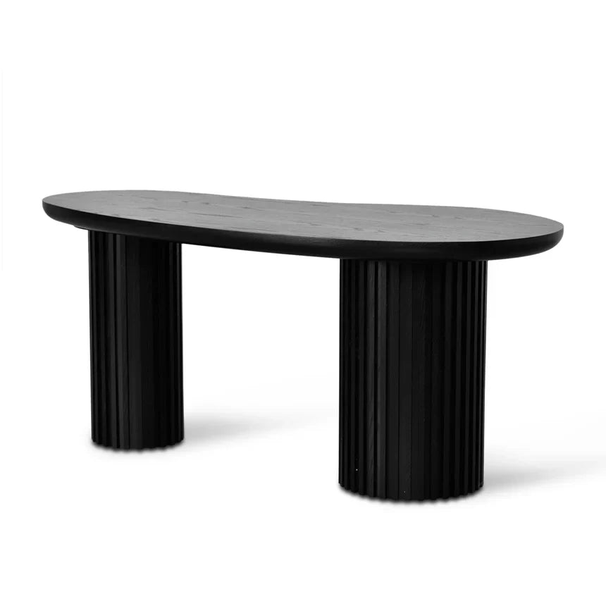 Bean Office Wooden Desk 1.7m - Black Oak