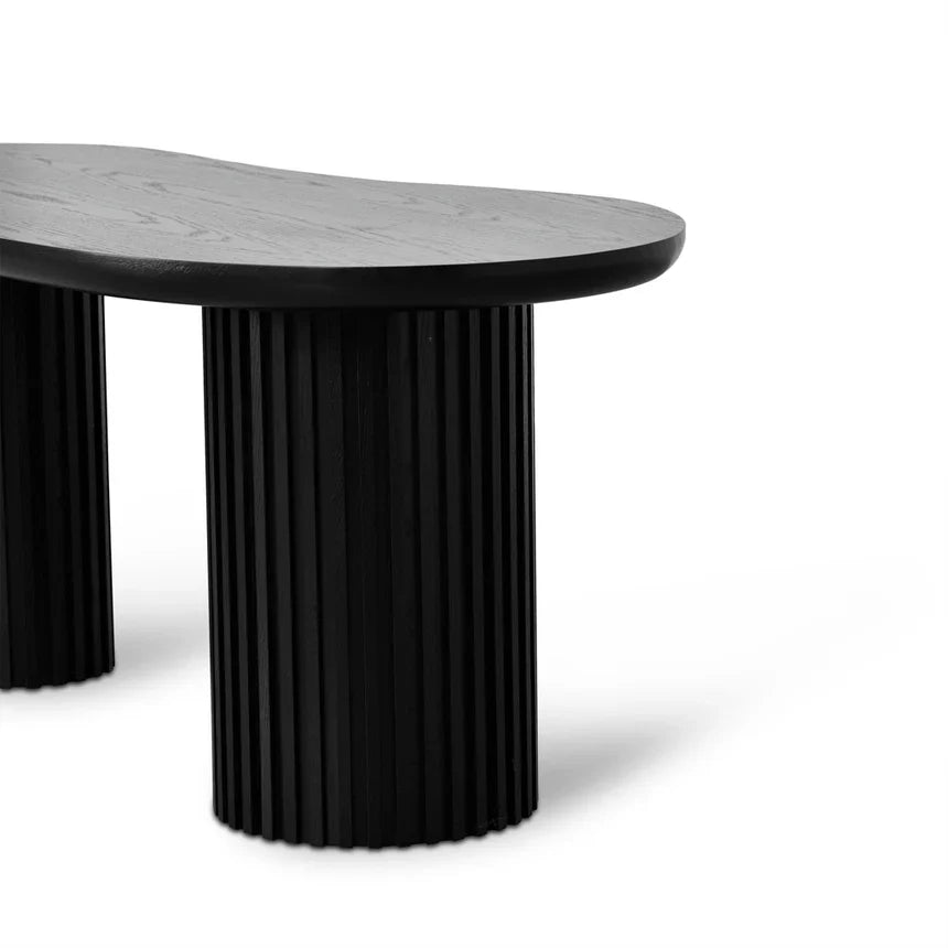 Bean Office Wooden Desk 1.7m - Black Oak