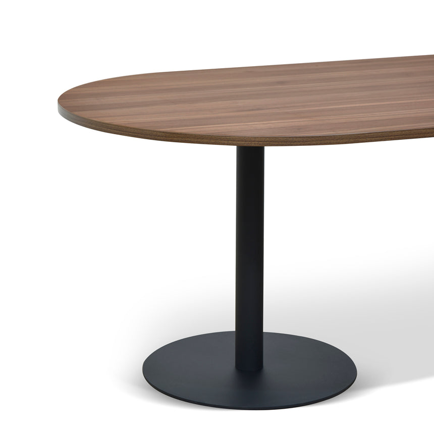 3m Oval Meeting Table - Walnut