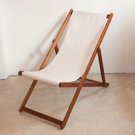 Replacement Sling Deckchair Synthetic Natural White