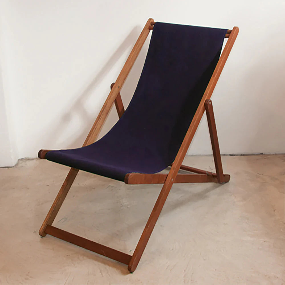 Replacement Sling Deckchair Synthetic Navy Blue
