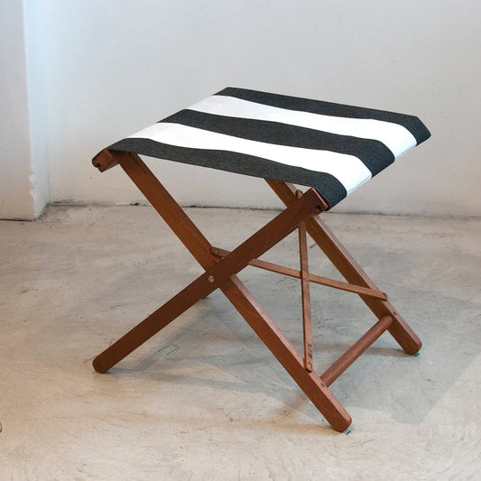 Replacement Sling Folding Stool Synthetic Charcoal/White