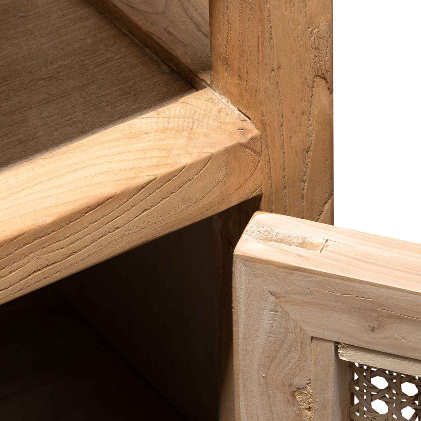 Sideboard Unit - Natural with Rattan Doors