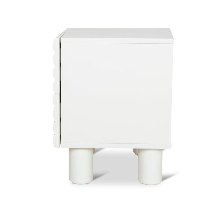 48cm Bedside Table - White