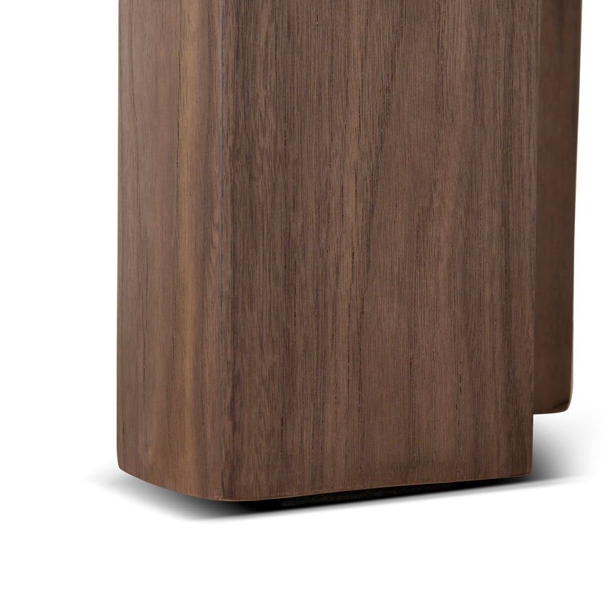49.5cm Round Side Table - Walnut
