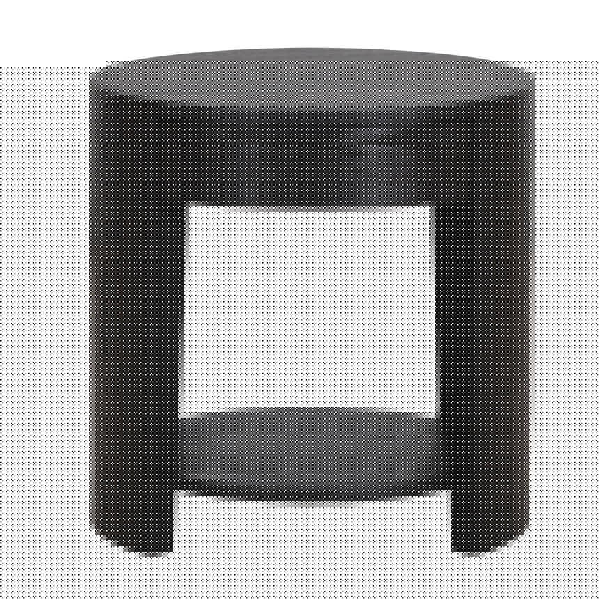 55cm Side Table - Full Black