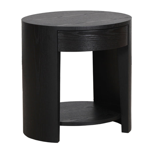 55cm Side Table - Full Black