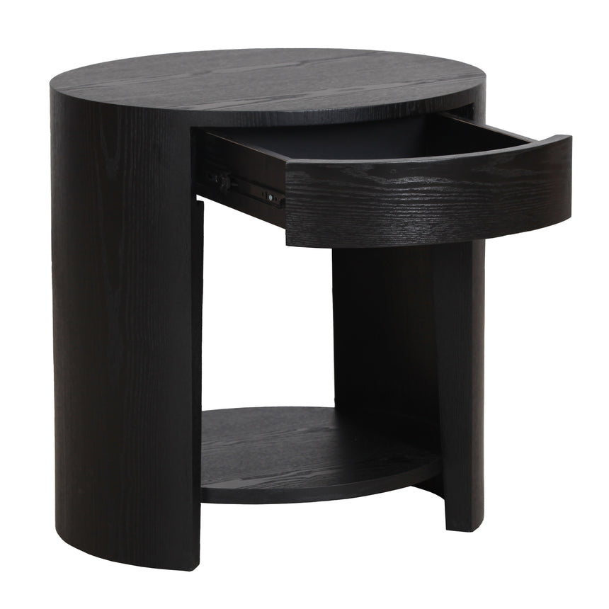 55cm Side Table - Full Black