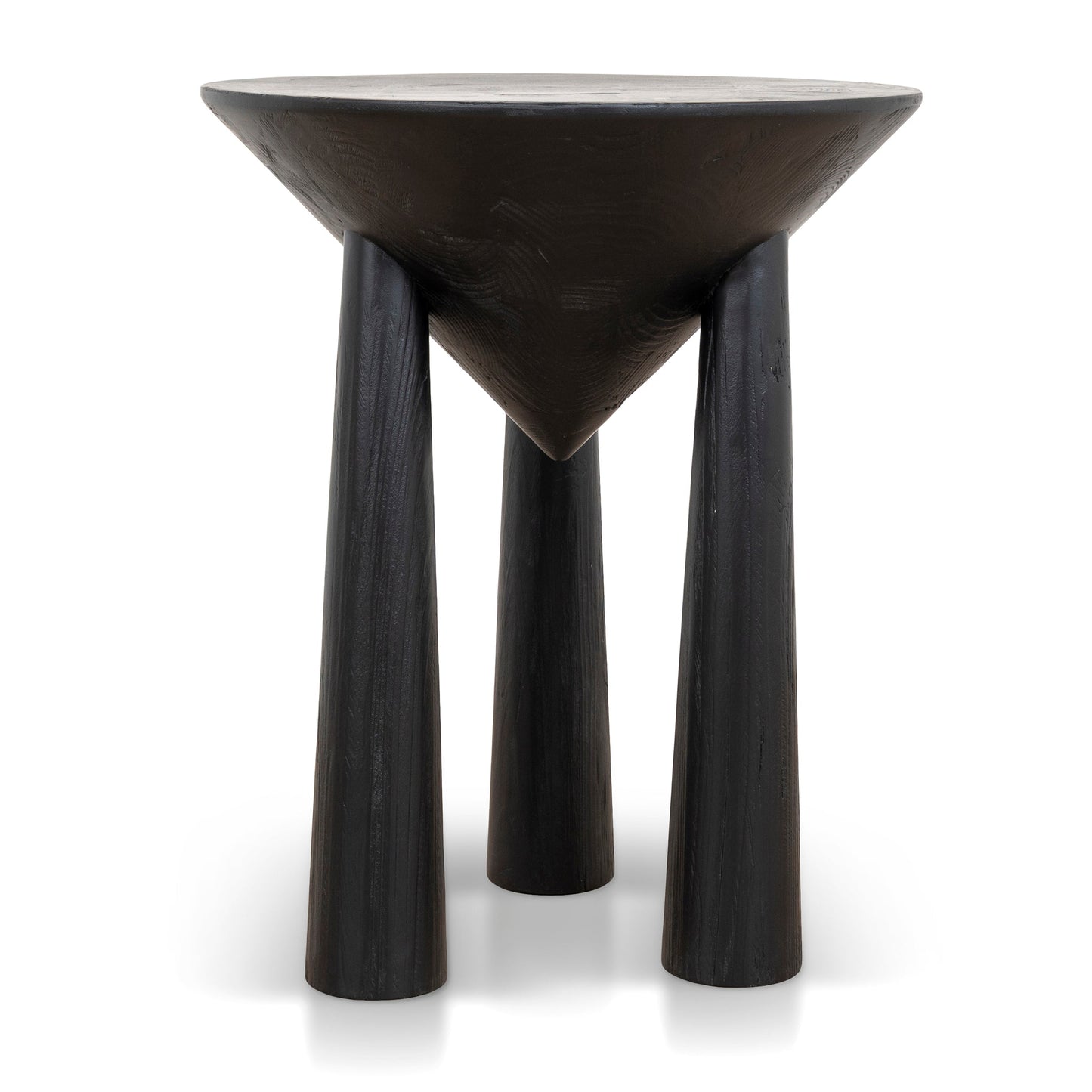 45cm Round Side Table - Full Black