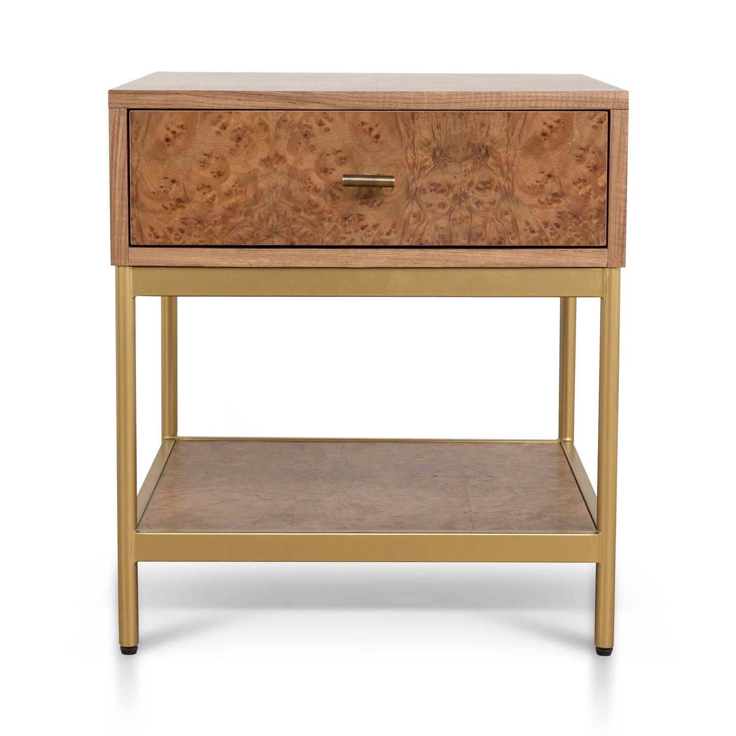50cm Square Bedside Table - Natural