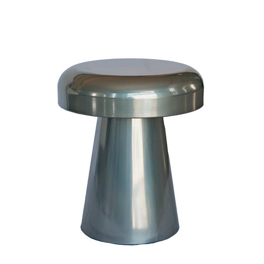CST12069-BC 40cm Round Side Table - Powder Silver