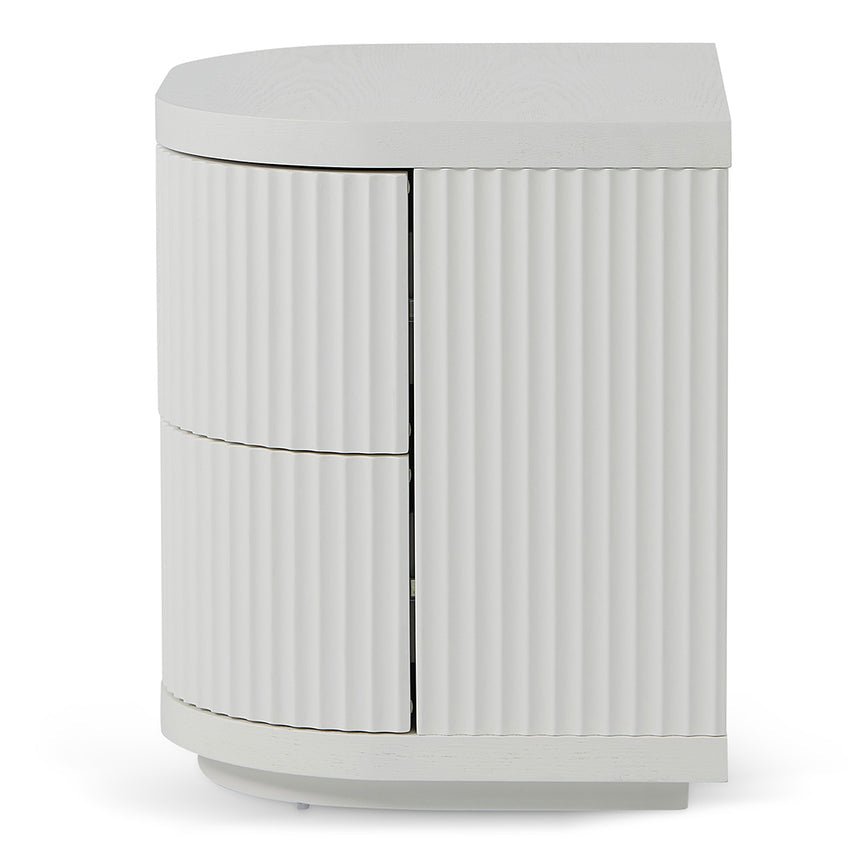 Bedside Table - Full White
