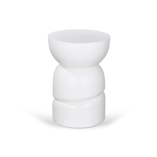 CST8722-RB 38cm Round Side Table - White