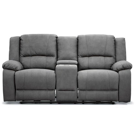 Captain Fabric Recliner Electric 2 Seater Sofa - Latte