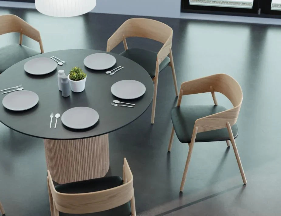 Sargood Armchair - Natural - Black Pad