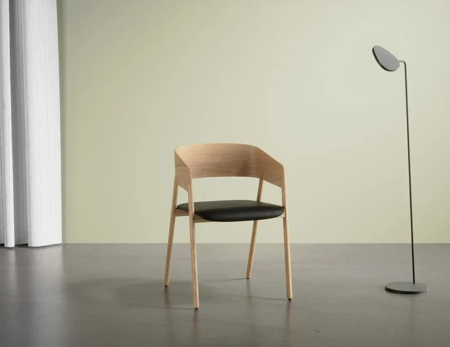 Sargood Armchair - Natural - Black Pad