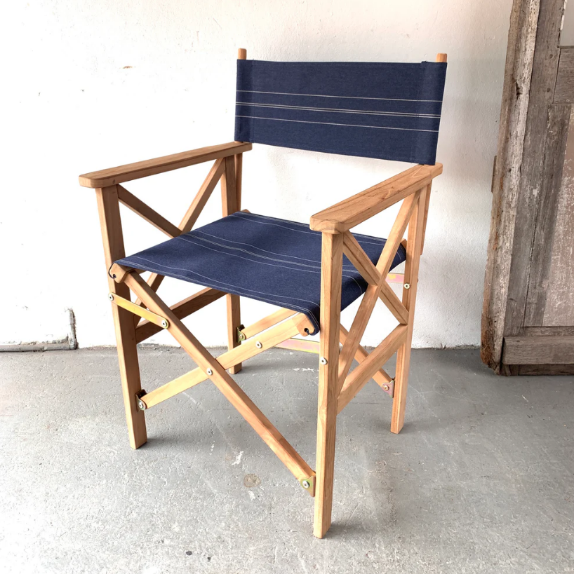 Director's Chair Synthetic Sling - Teak