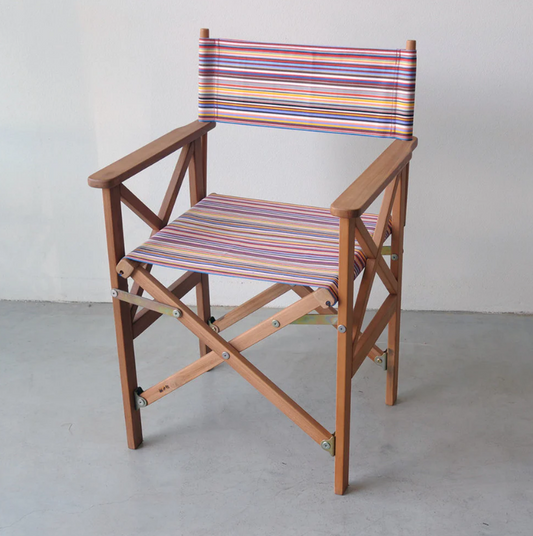 Director's Chair Synthetic Sling - Teak