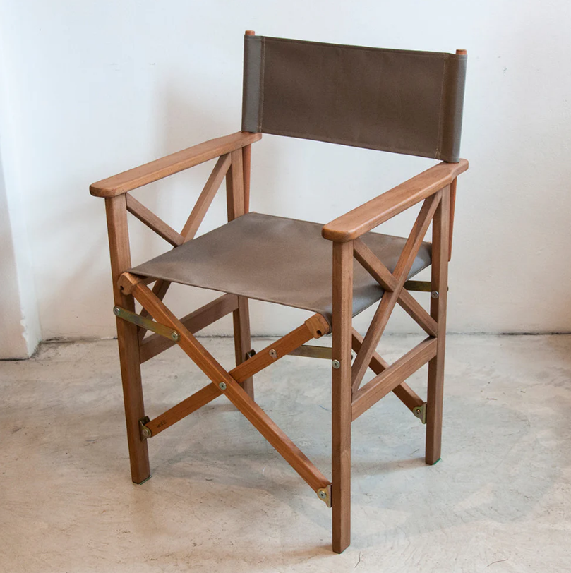 Director's Chair Synthetic Sling - Teak