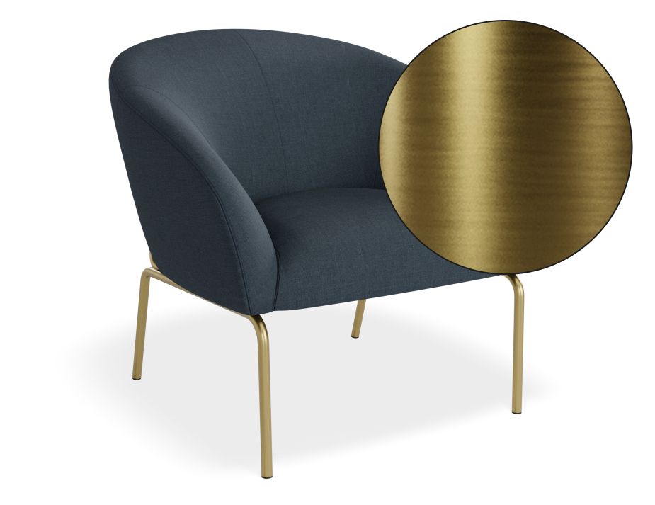 Solace Lounge Chair - Midnight Blue