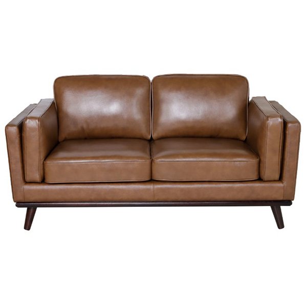 Hereford 2 Seater Genuine Leather Sofa - Scotch
