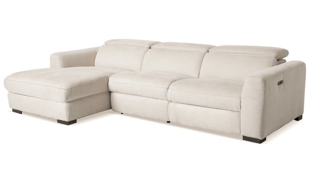 Kondo 3-Seater Sofa with LHF Chaise Sofa - Beige