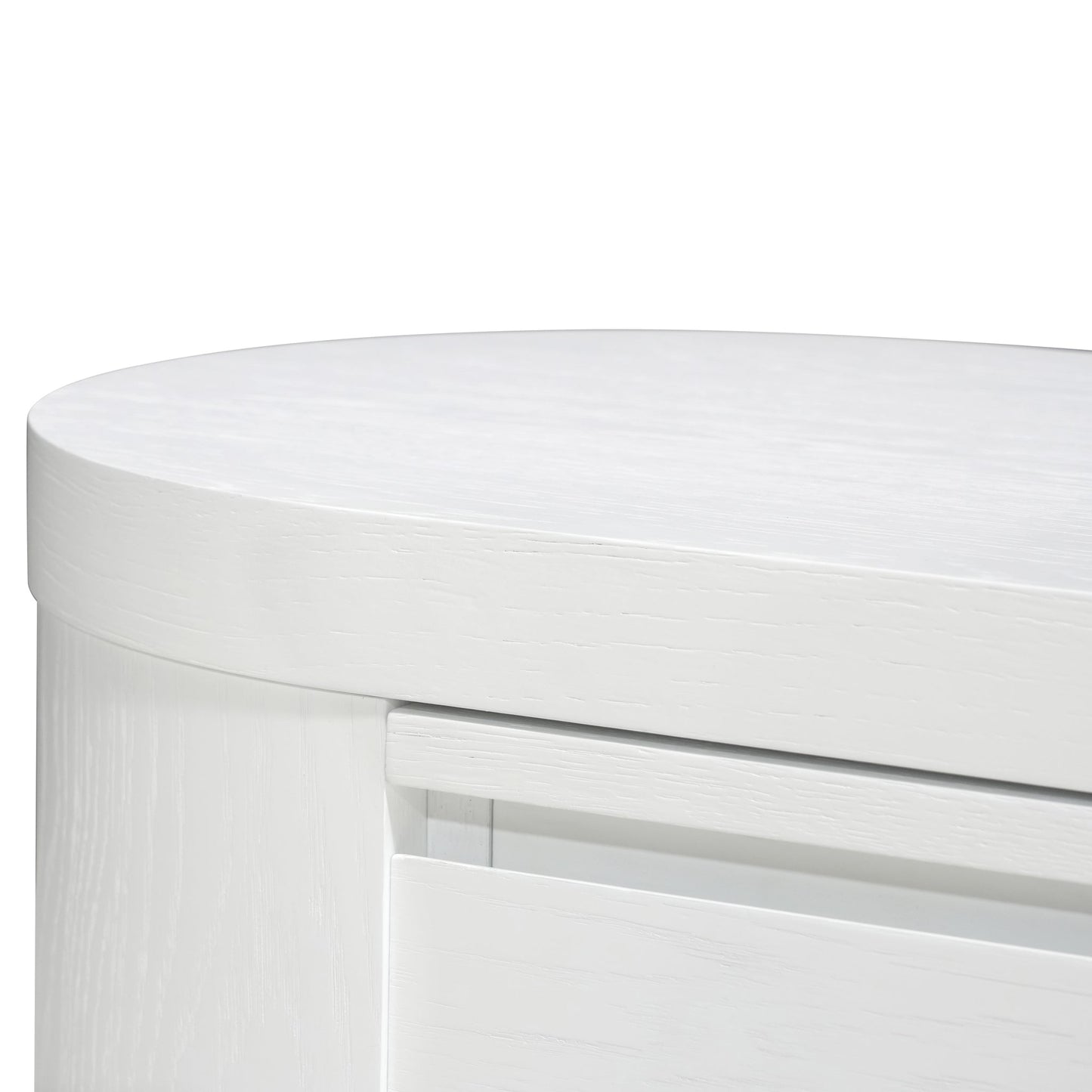 Extendable TV Entertainment Unit Full - White Oak