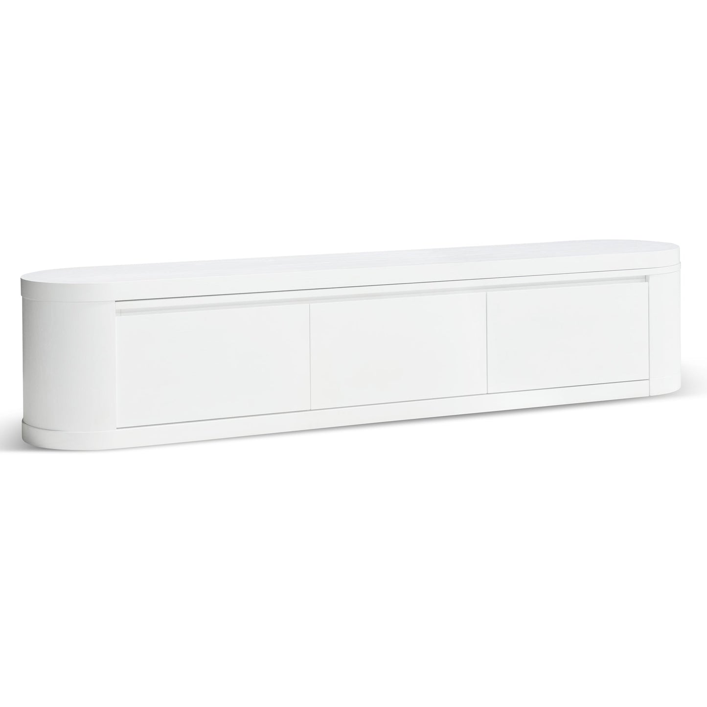 Extendable TV Entertainment Unit Full - White Oak