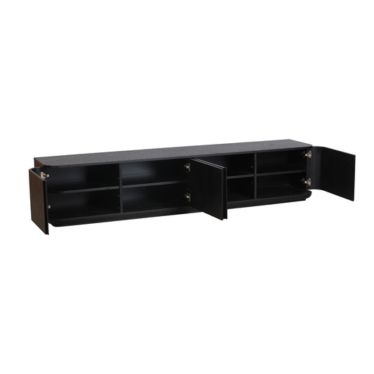 Rasmus 2.2m TV Entertainment Unit - Full Black