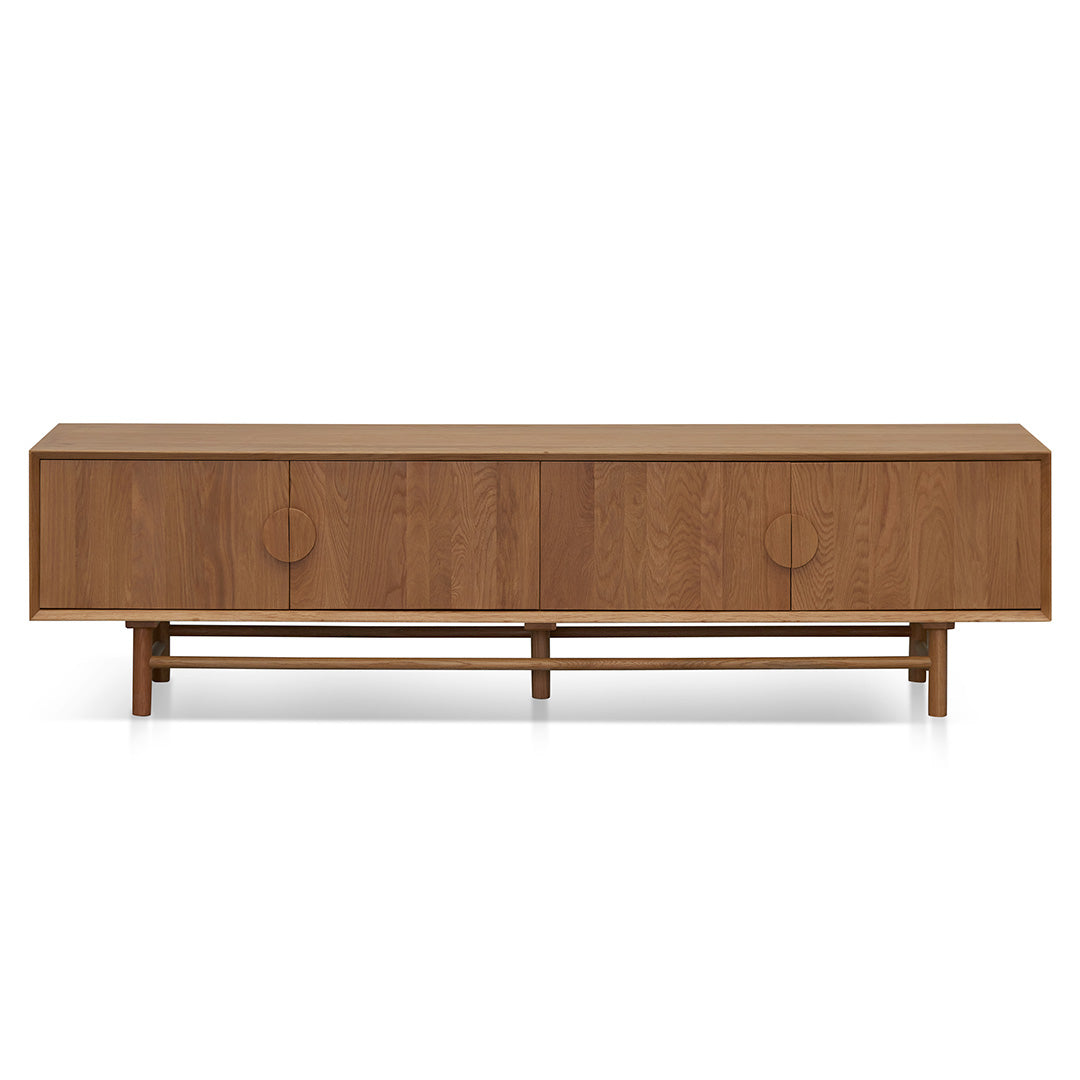 2.1m TV Entertainment Unit - Natural Wood