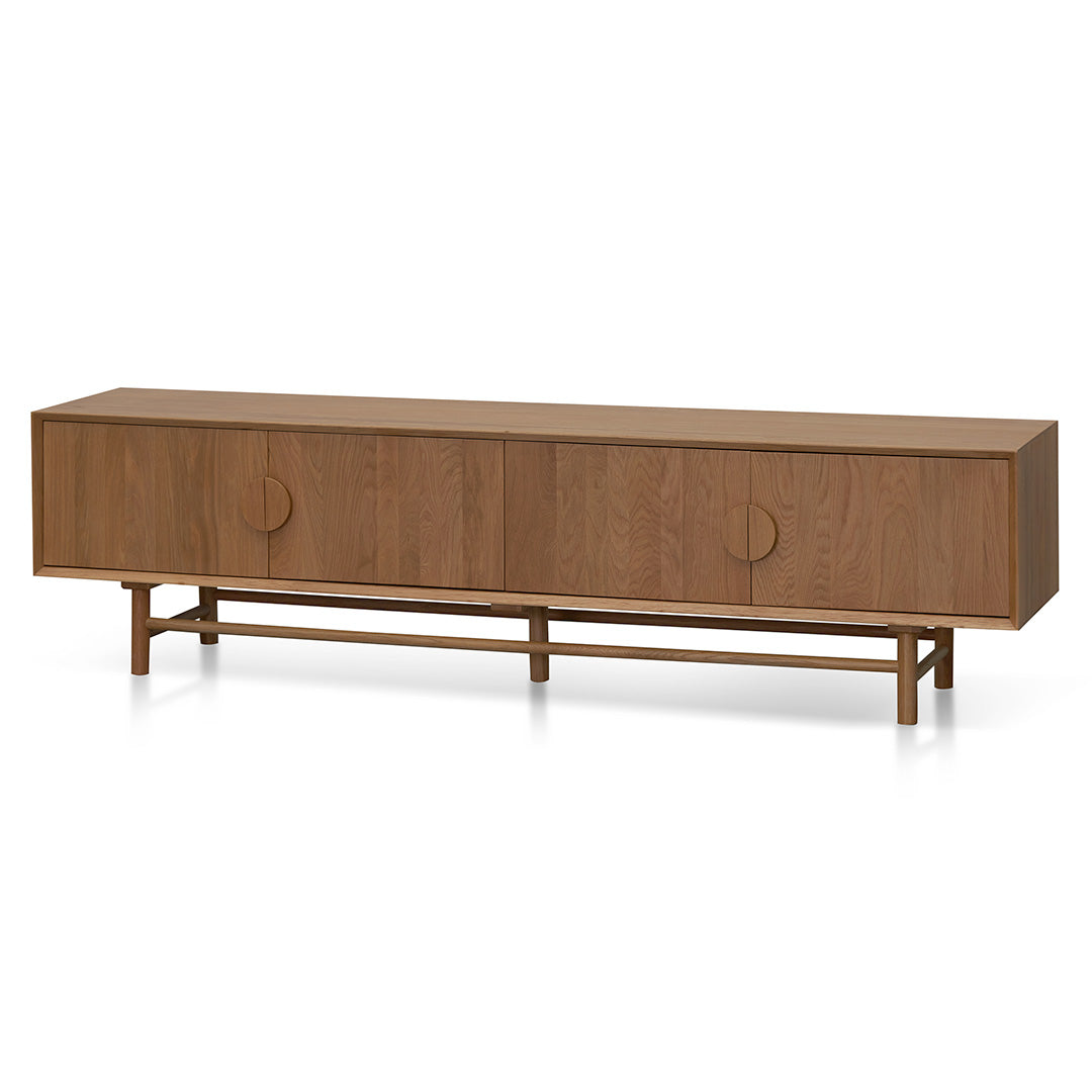 2.1m TV Entertainment Unit - Natural Wood