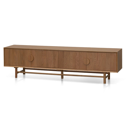 2.1m TV Entertainment Unit - Natural Wood