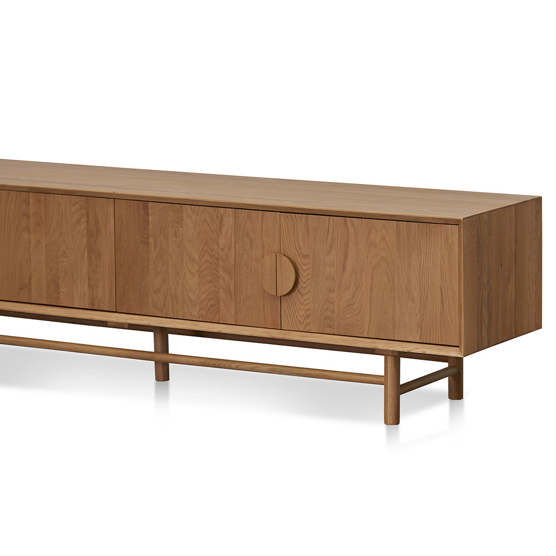 2.1m TV Entertainment Unit - Natural Wood