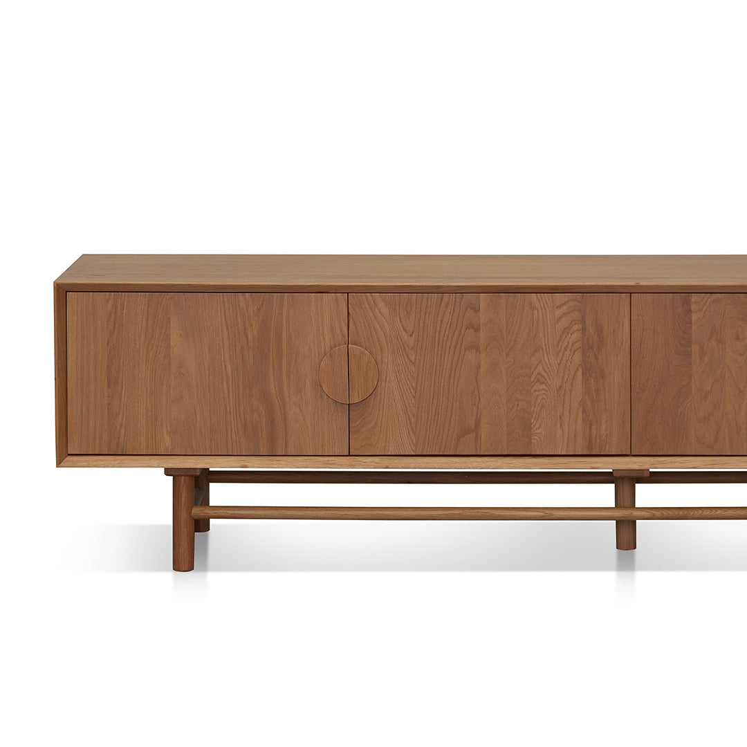 2.1m TV Entertainment Unit - Natural Wood