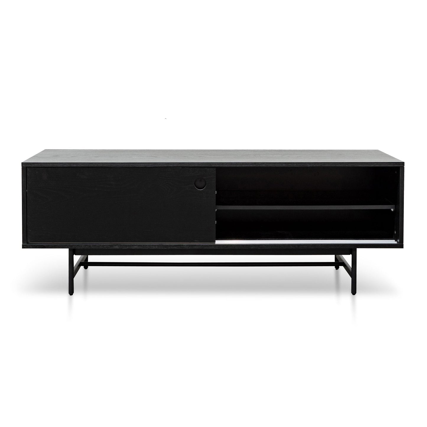 Wooden TV Entertainment Unit - Black