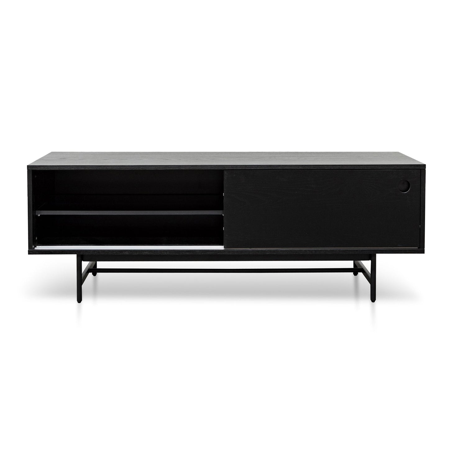 Wooden TV Entertainment Unit - Black