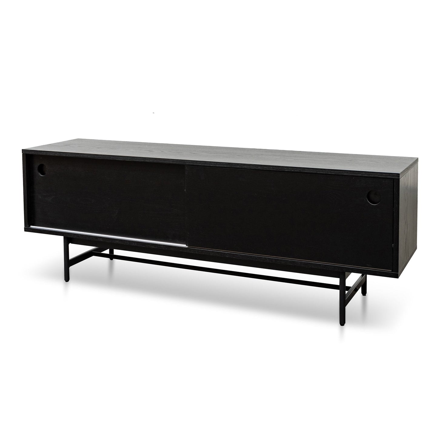 Wooden TV Entertainment Unit - Black