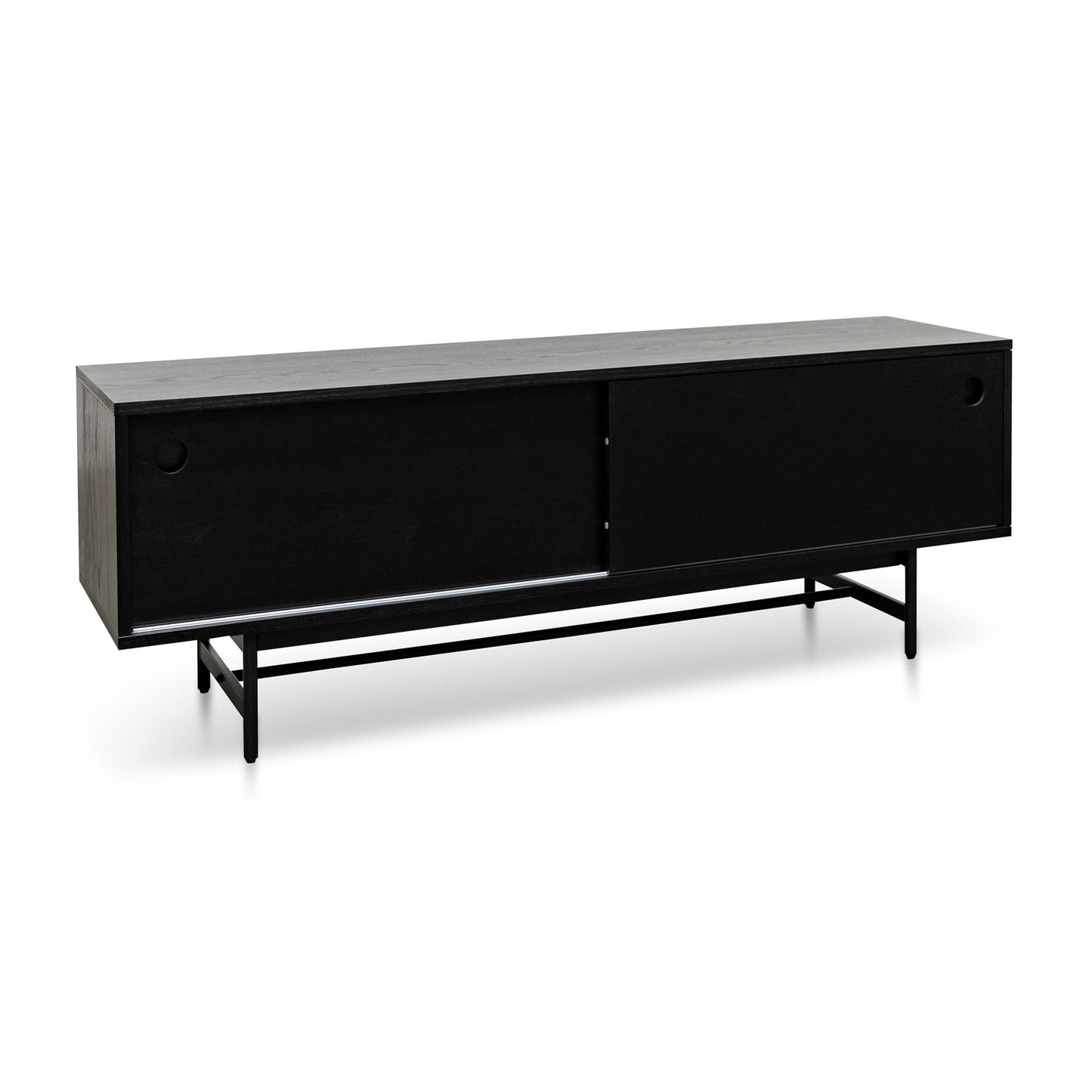 Wooden TV Entertainment Unit - Black