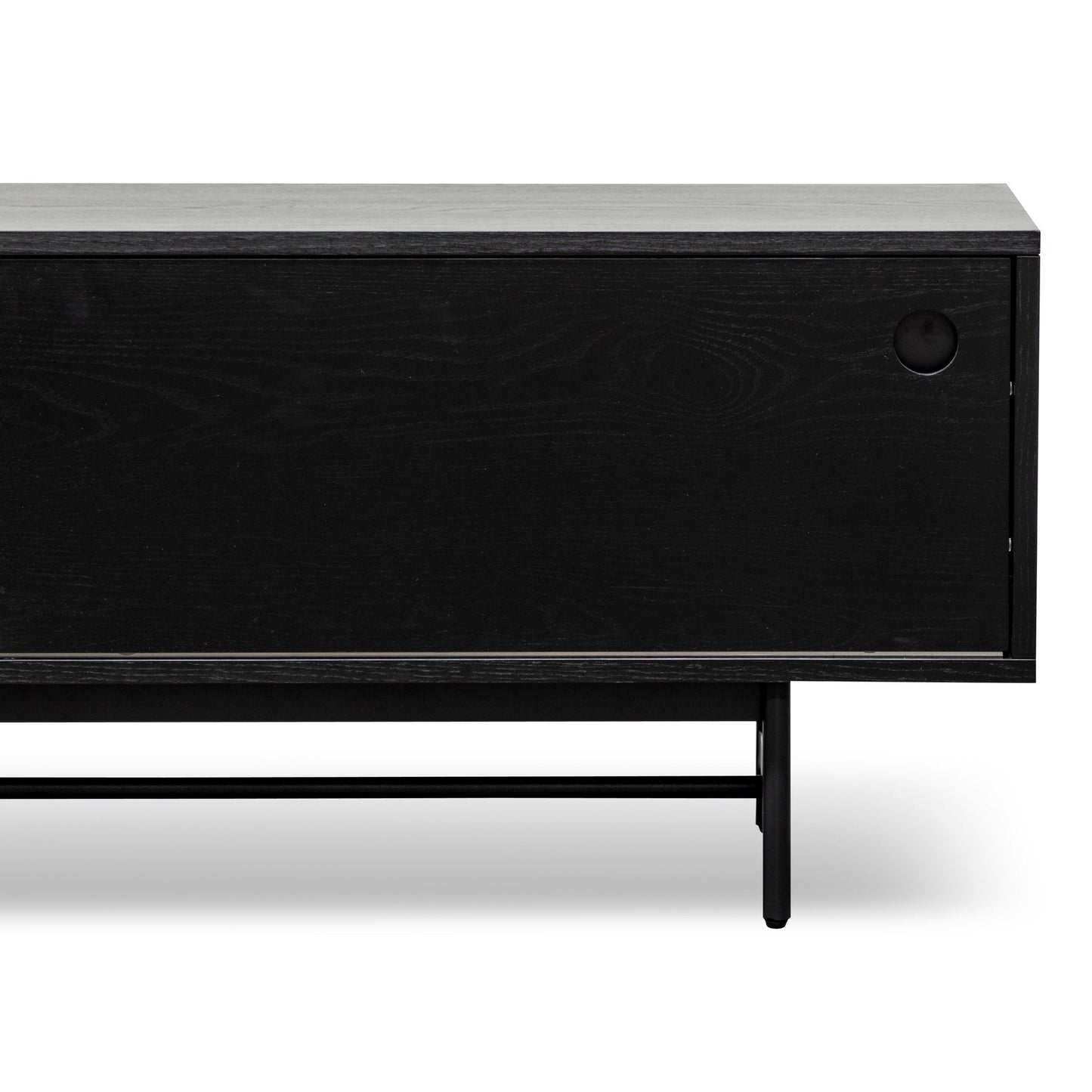 Wooden TV Entertainment Unit - Black
