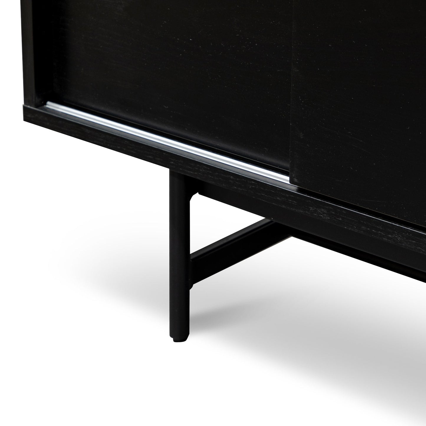 Wooden TV Entertainment Unit - Black