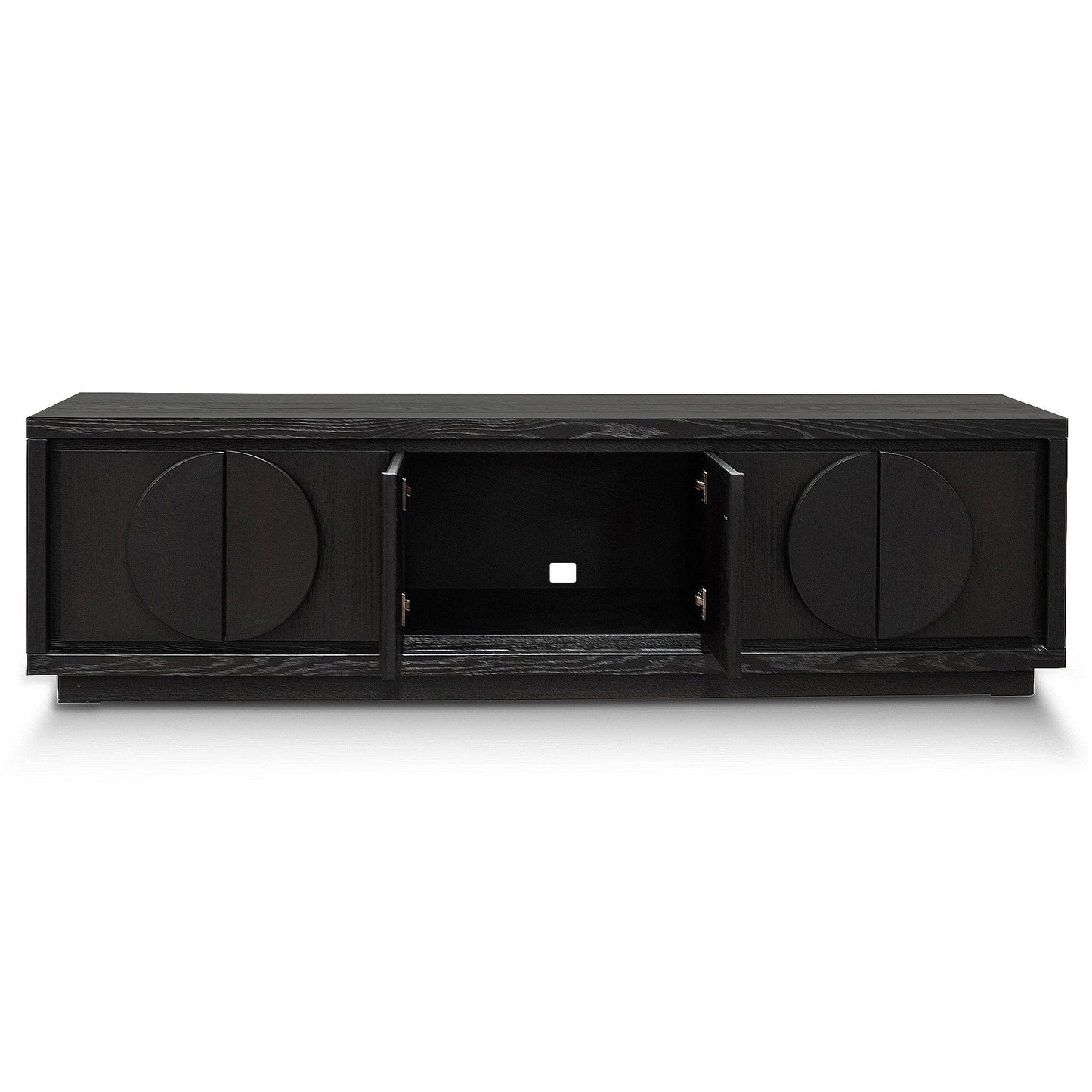 2m TV Entertainment Unit - Textured Espresso Black