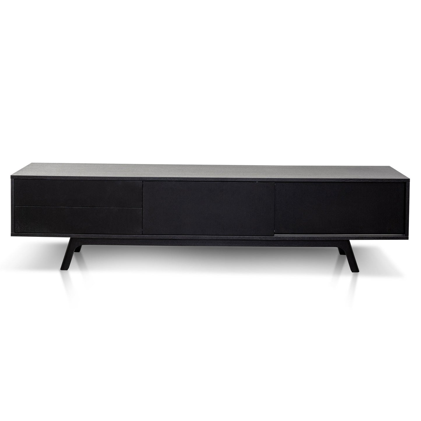 2.1m TV Unit - Full Black
