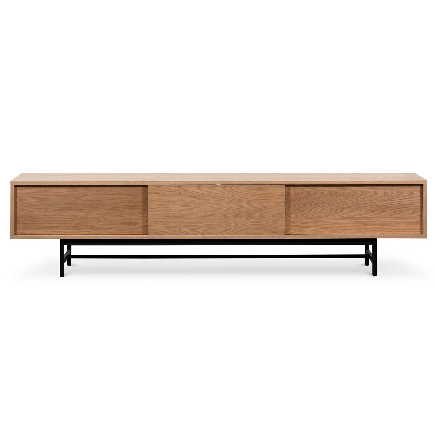 2.1m Wooden Entertainment TV Unit - Natural