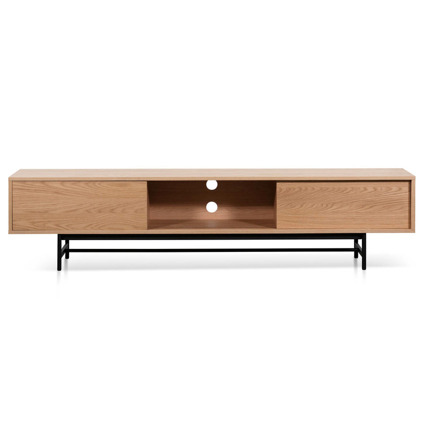 2.1m Wooden aEntertainment TV Unit - Natural