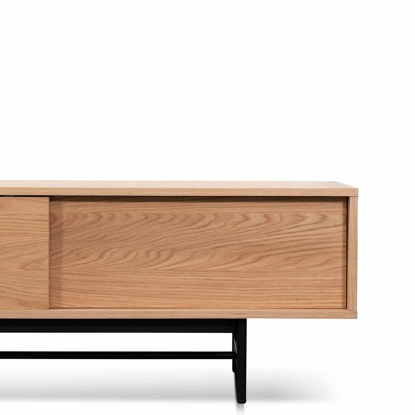 2.1m Wooden Entertainment TV Unit - Natural