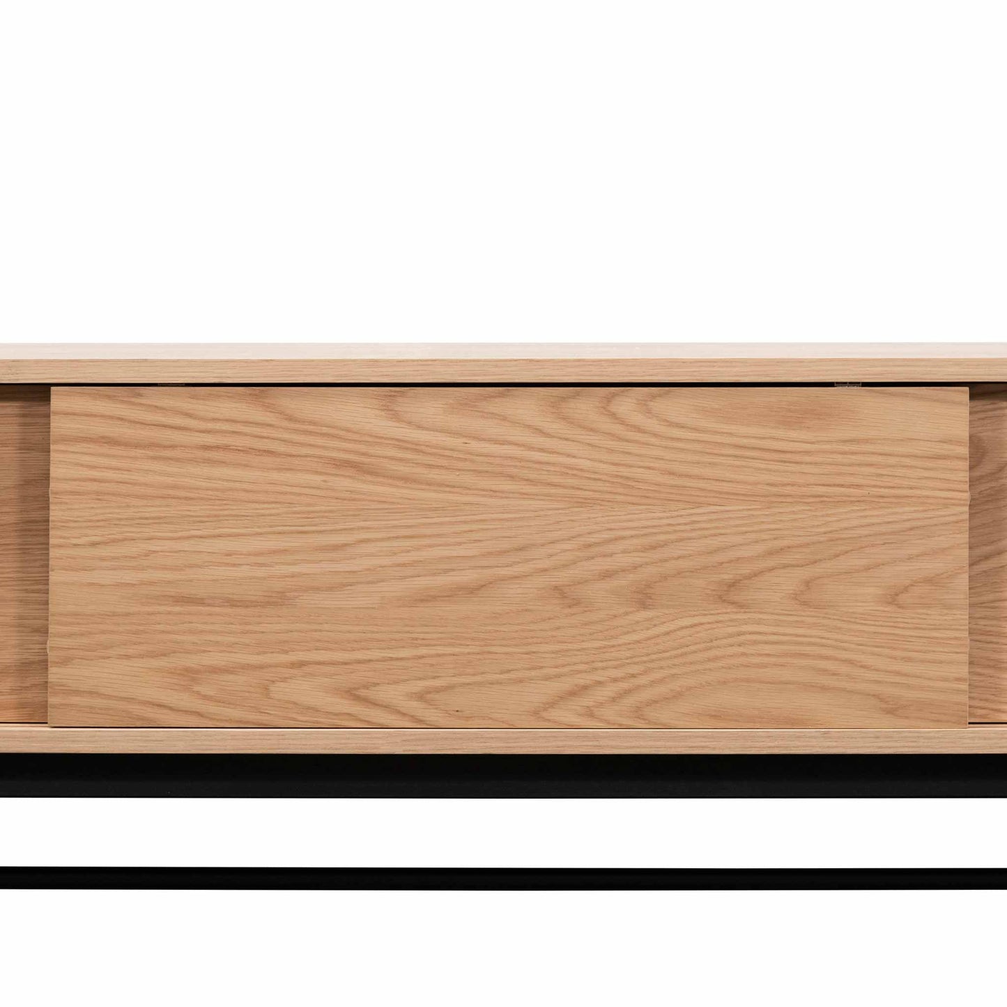 2.1m Wooden Entertainment TV Unit - Natural