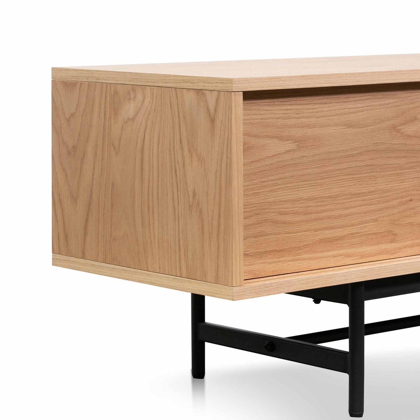 2.1m Wooden Entertainment TV Unit - Natural